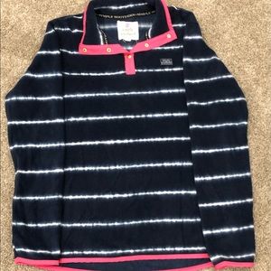 Simply Southern navy fleece pullover